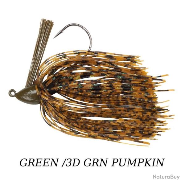 BABY BOO JIG BOOYAH 5 g Green 3D Green Pumpkin