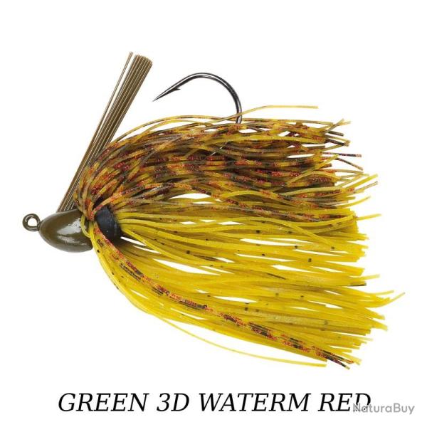 BABY BOO JIG BOOYAH 5 g Green 3D Watermelon Red