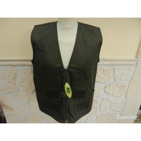 gilet de chasse ou p�che neuf - kaki - marque Territoire Chasse