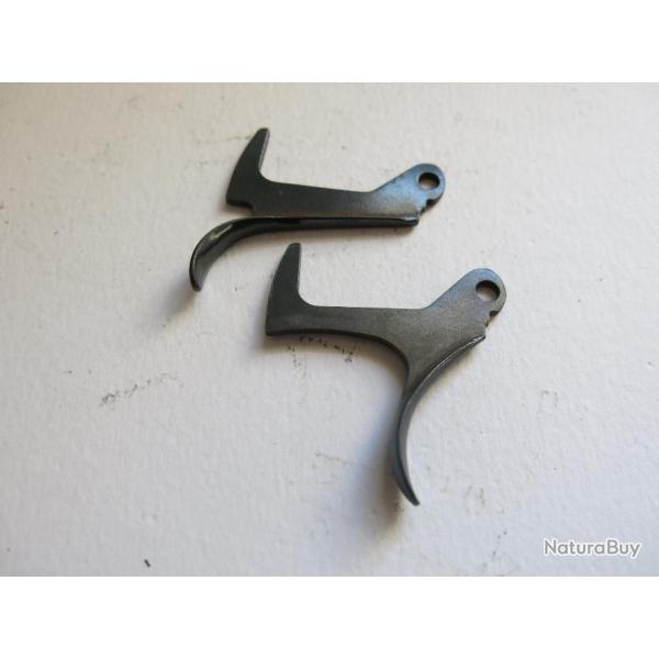 VENDU PAR CUIRASSIER11 PAIRE DETENTES DROITE/GAUCHE  FUSIL SUPERPOSE FALCOR MANUFRANCE  CALIBRE 12