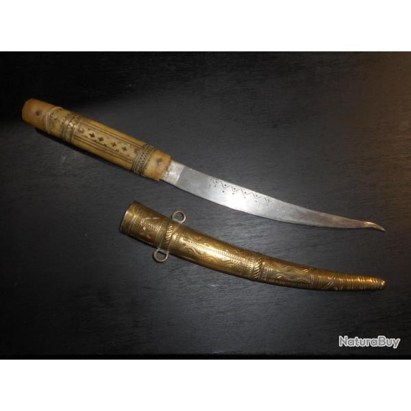 BEAU COUTEAU AFRICAIN SHULA, ART TRADITIONNEL MAROCAIN, MAGHREB, AFRIQUE