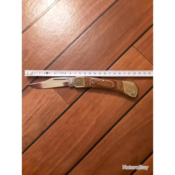 COUTEAU DE COLLECTION CHASSE Noyer neuf