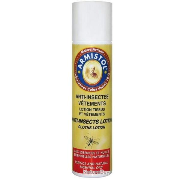 Anti-insectes pour vtements aux huiles essentielles Rpulsif vaporisateur 110 ml