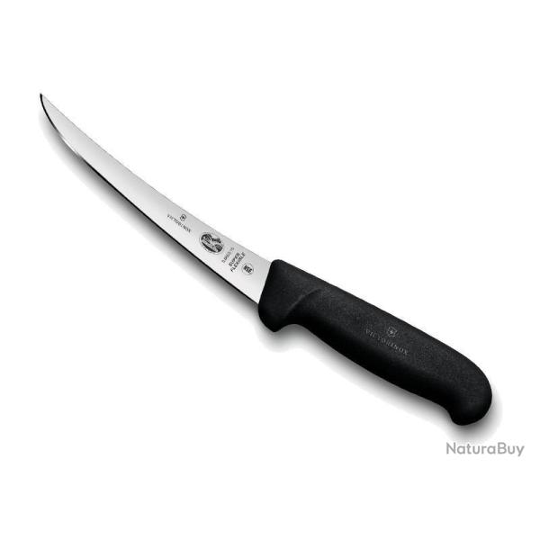 COUTEAU DESOSSER VICTORINOX 15CM NOIR SUPER FLEXIBLE