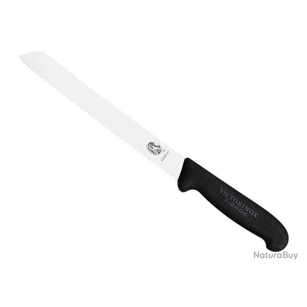 COUTEAU A PAIN VICTORINOX 21CM NOIR