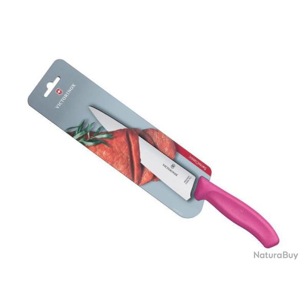 COUT.DECOUPER VICTORINOX SWISSCLASSIC 19CM ROSE /CARTE