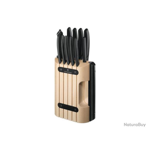 BLOC CUISINE VICTORINOX 11 PIECES NOIR