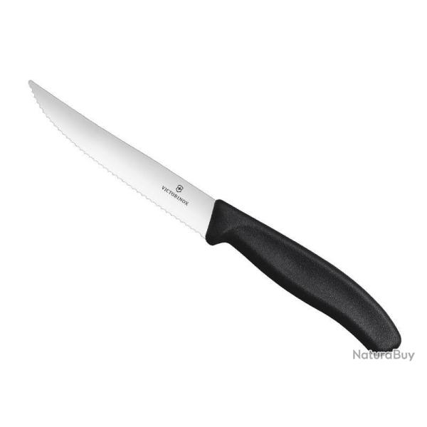 COUTEAU PIZZA/STEAK VICTORINOX SWISSCLASSIC 12CM NOIR
