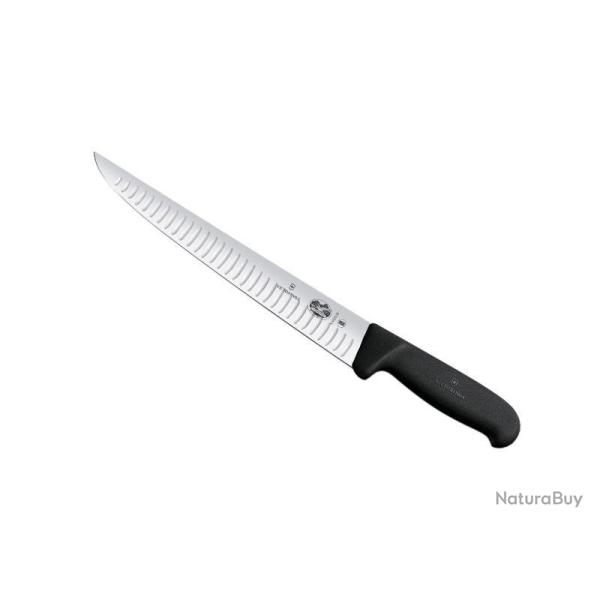 COUTEAU SAIGNER VICTORINOX 25CM ALVEOLE NOIR