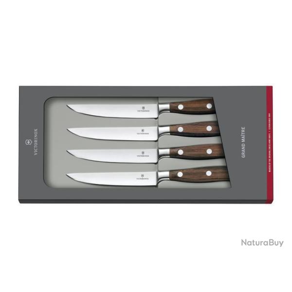 SET 4 COUTEAUX STEAK VICTORINOX FORGE 12CM PALISSANDRE