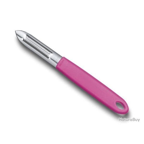 EPLUCHEUR VICTORINOX 2 FENTES ROSE A DENTS