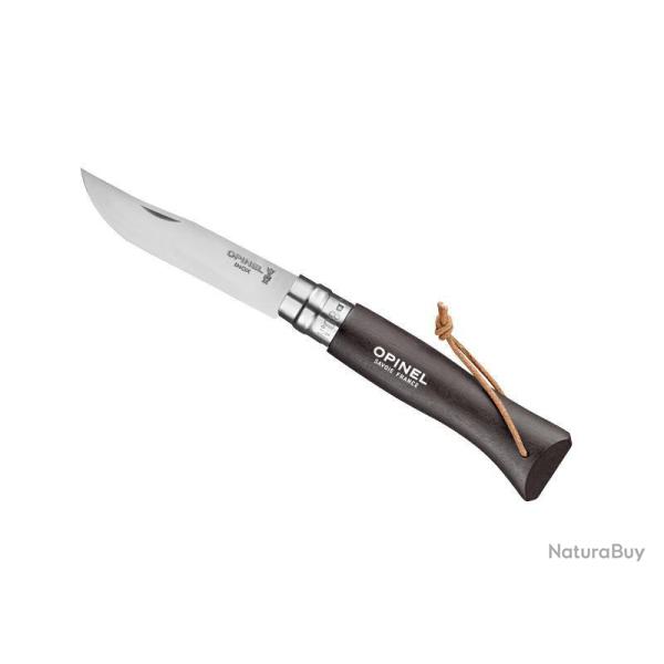 OPINEL 8 VRI NOIR BRUN + LIEN BAROUDEUR