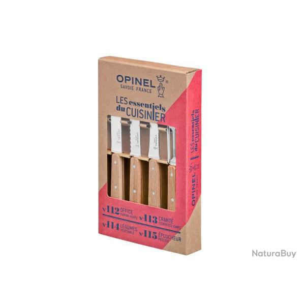 COF. OPINEL "LES ESSENTIELS DU CUISINIER" INOX