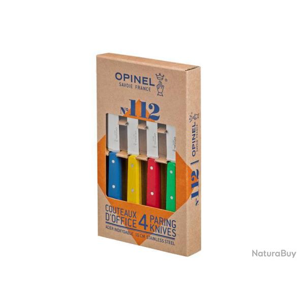 COFFRET 4 OFFICE OPINEL N.112 COL. PANACHES INOX