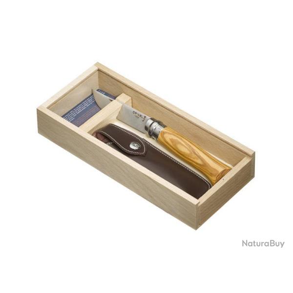 PLUMIER OPINEL 8 VRI OLIVIER + ETUI