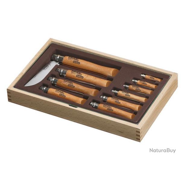 RAMASSE-MONNAIE BOIS 10 OPINEL CARBONE