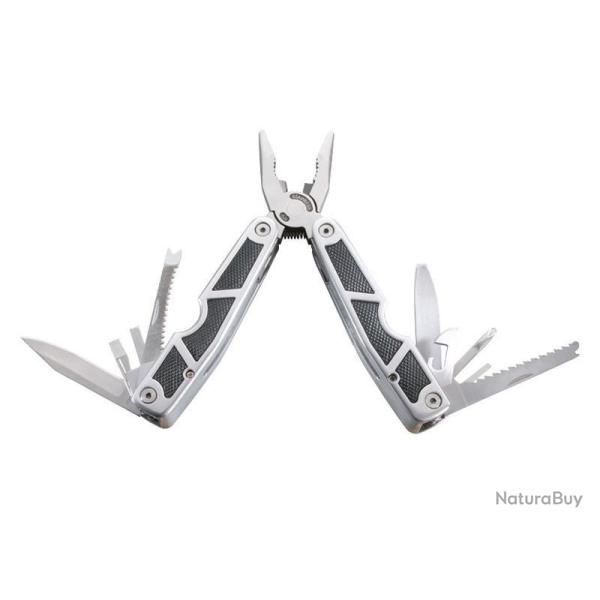 OUTIL MULTIFONCTIONS HERBERTZ 10P NOIR 11CM INOX + ETUI