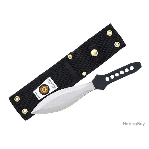 COUTEAU LANCER HERBERTZ NOIR 15CM INOX + ETUI