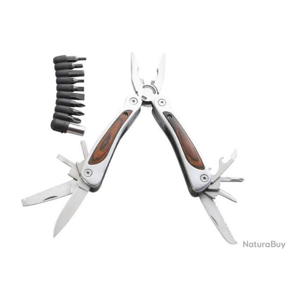 OUTIL MULTIFONCTIONS HERBERTZ 9P PACCA 10CM INOX + ETUI