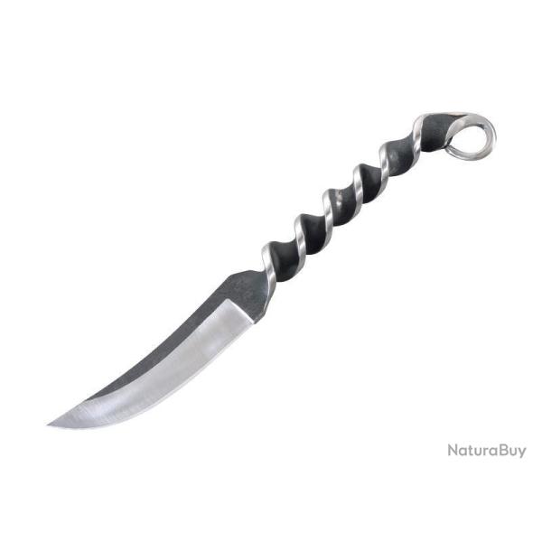 POIGNARD HERBERTZ TORSADE 10CM INOX + ETUI