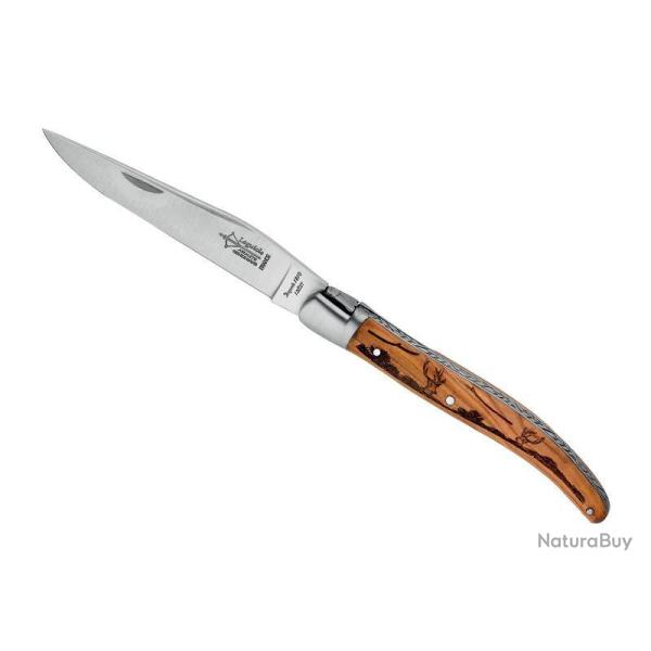 LAGUIOLE G.DAVID OLIVIER MITRE INOX MAT 12CM CERFS