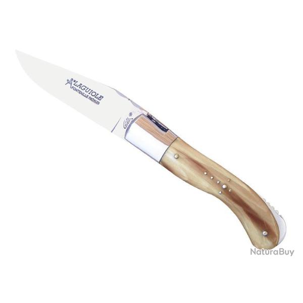 LAGUIOLE GILLES SPORT CORNE BLONDE 13CM INOX