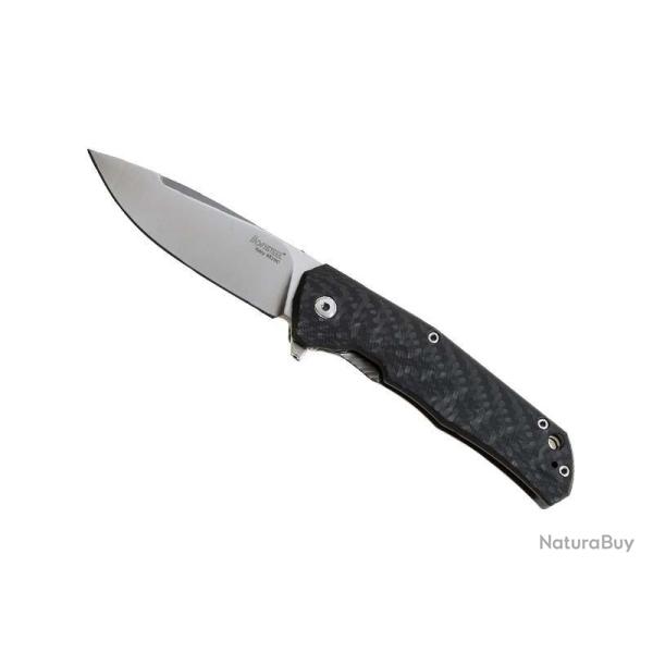 COUTEAU LIONSTEEL TRE FIBRE DE CARBONE / TITANIUM GRIS