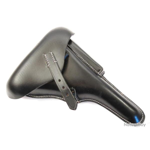 Etui cuir P08 Marine KIEL couleur noire