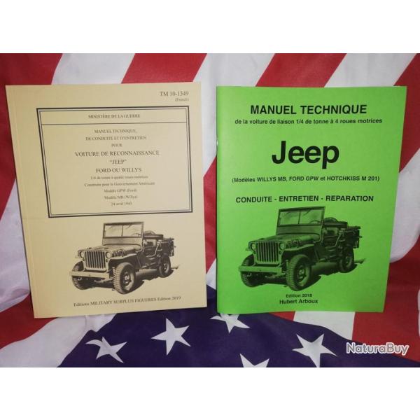 TOP VENTE manuel technique TM 10 /1349 WILLYS FORD + manuel technique JEEP 2018 Arboux