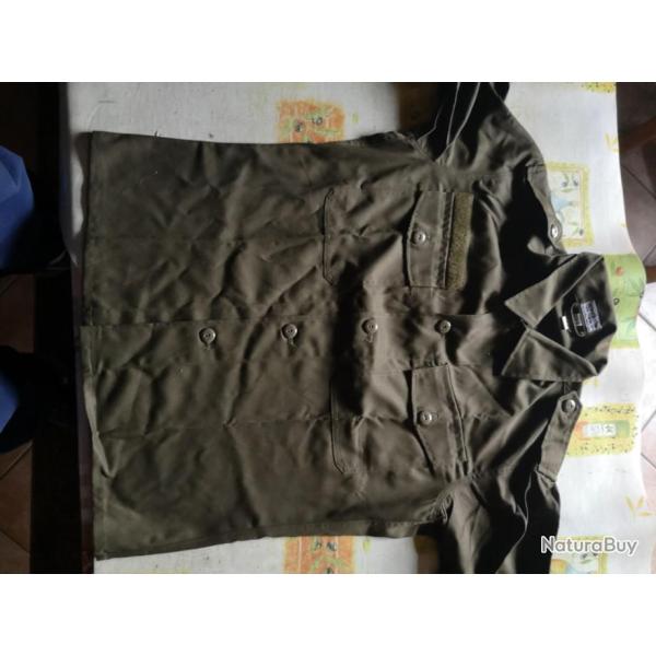 Chemise autrichienne marron 2 poches occasion taille 96/100