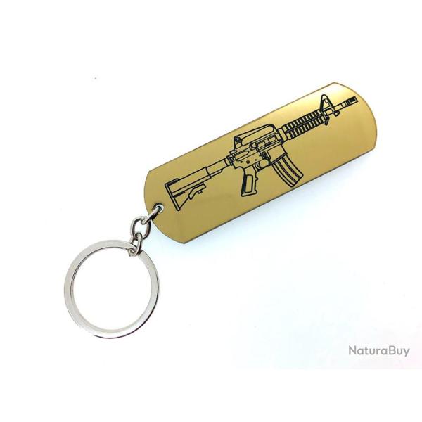 Porte-cl�s AR15 - M16 - M4 or jaune. ar-15 223 rem