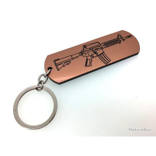 Porte-cl�s AR15 - M16 - M4 or rose. ar-15 223 rem