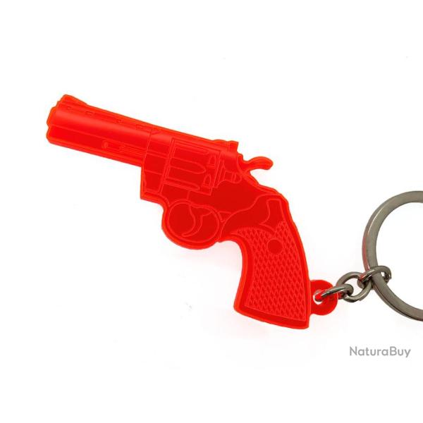 Porte-cl�s Colt python 357 mag orange fluo