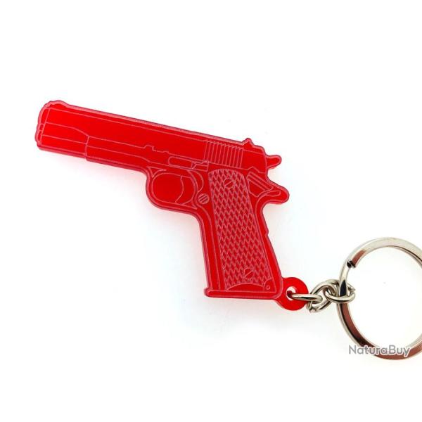 Porte-cl�s Colt 1911 45acp rouge