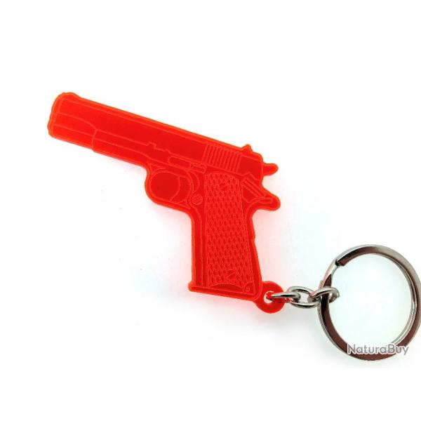 Porte-cl�s Colt 1911 45acp orange fluo