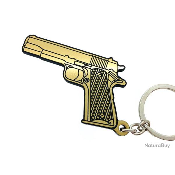 Porte-cl�s Colt 1911 45acp or jaune