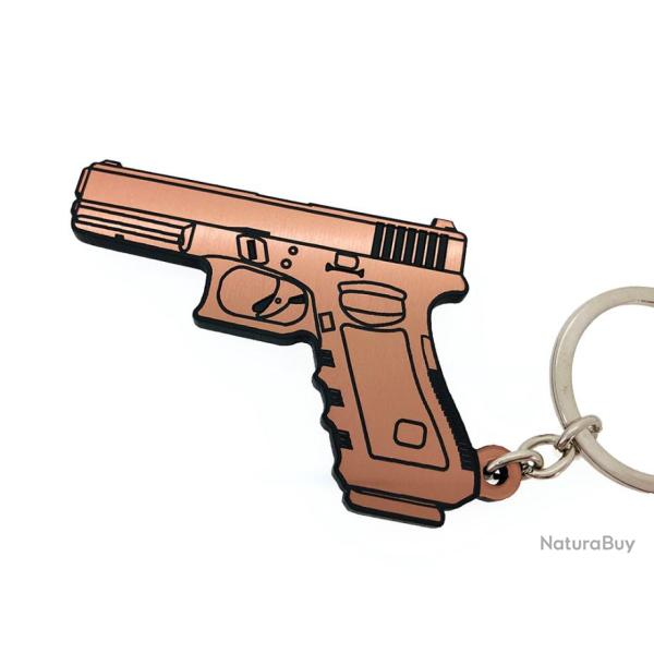 Porte-cl�s glock 9mm or rose