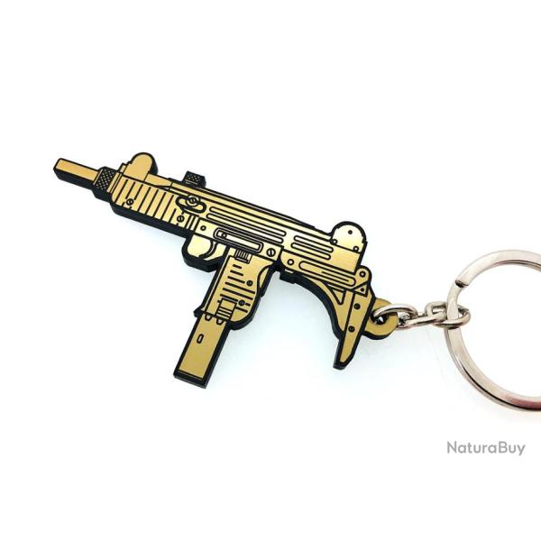 Porte-cl�s Uzi IMI 9mm or jaune