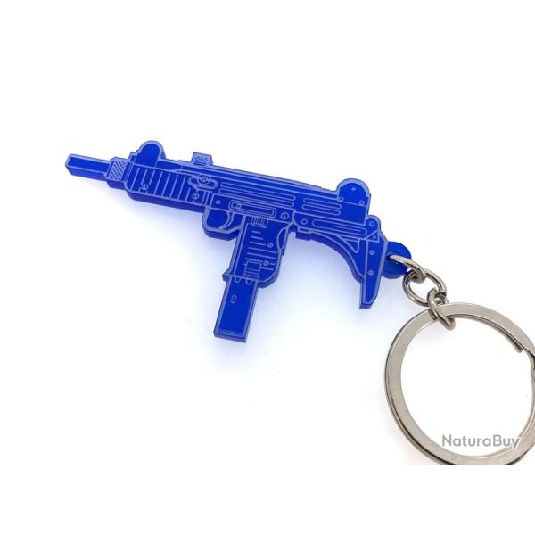 Porte-cl�s Uzi IMI 9mm bleu roi