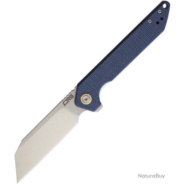 Couteau CJRB Rampart Grey G10 Lame Acier D2 Stonewash Manche G10 Linerlock Clip J1907GYF