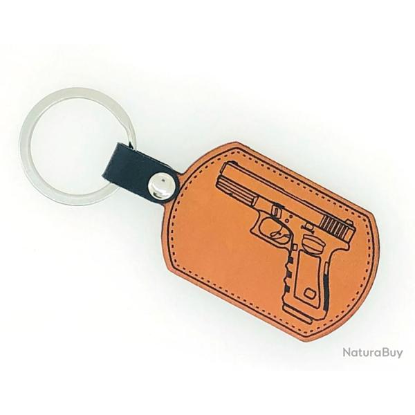 Porte-cl�s glock 9mm cuir