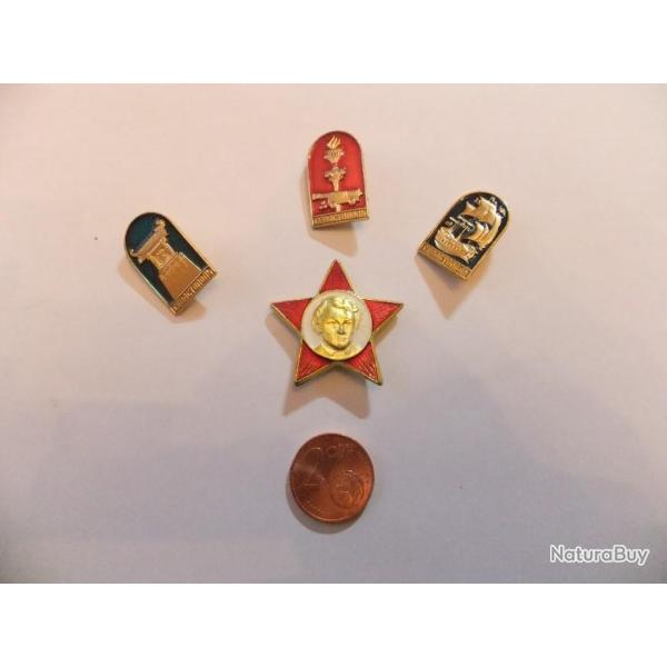4 �pinglette sovi�tiques d'�poque