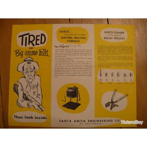 d�pliant publicitaire SAECO