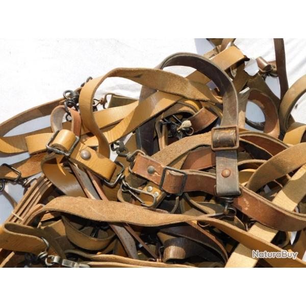 LIQUIDATION : LOT 30 - TRENTE 2 x 15  BRETELLES P.M. PISTOLET MITRAILLEUR MAT 49 #.4