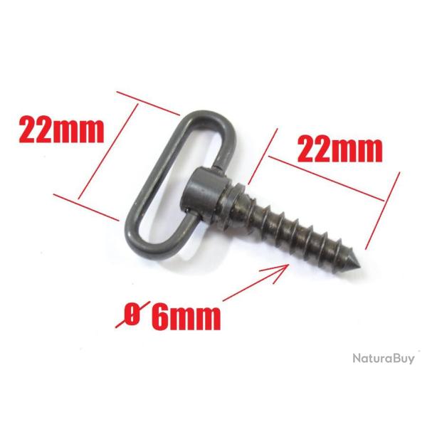 Battant de crosse � visser pour carabine, fusil tir chasse... vis � bois
