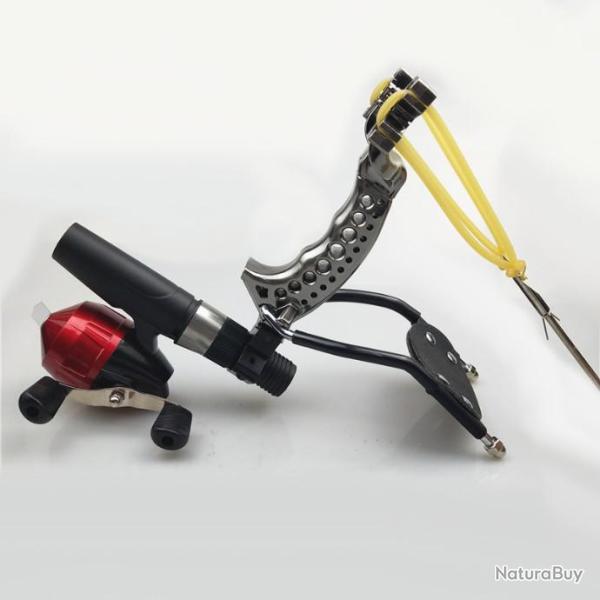 Fronde / lance pierres HAUTE PERFORMANCE + fl�ches m�tal lampe d�montable + Accessoires P�che Chasse