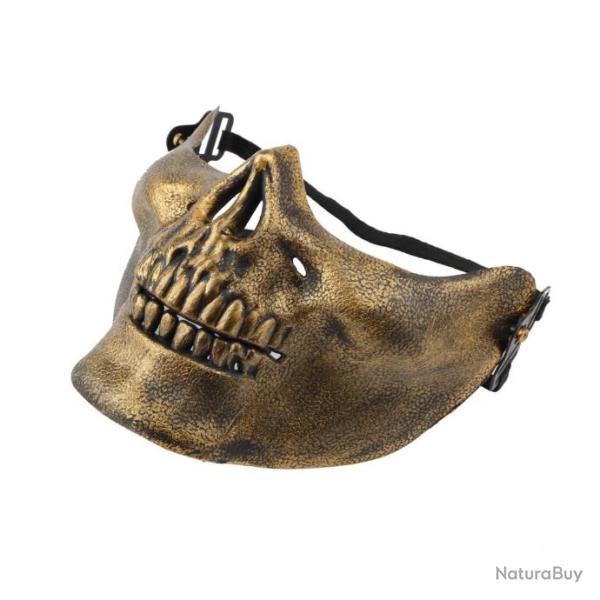 Demi-Masque Half Mask Airsoft Tir Cr�ne Skull NEUF
