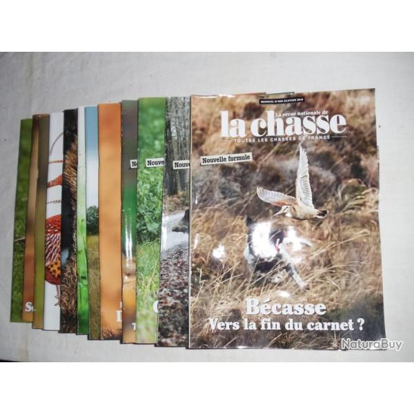 Lot de plusieurs ann�es de revues de chasse ( revue nationale de la chasse )