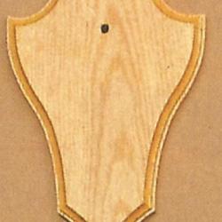 Ecusson en ch&ecirc;ne pour troph&eacute;e couleur clair