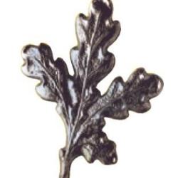Feuilles de ch&ecirc;ne en vieil &eacute;tain WEGU X 10